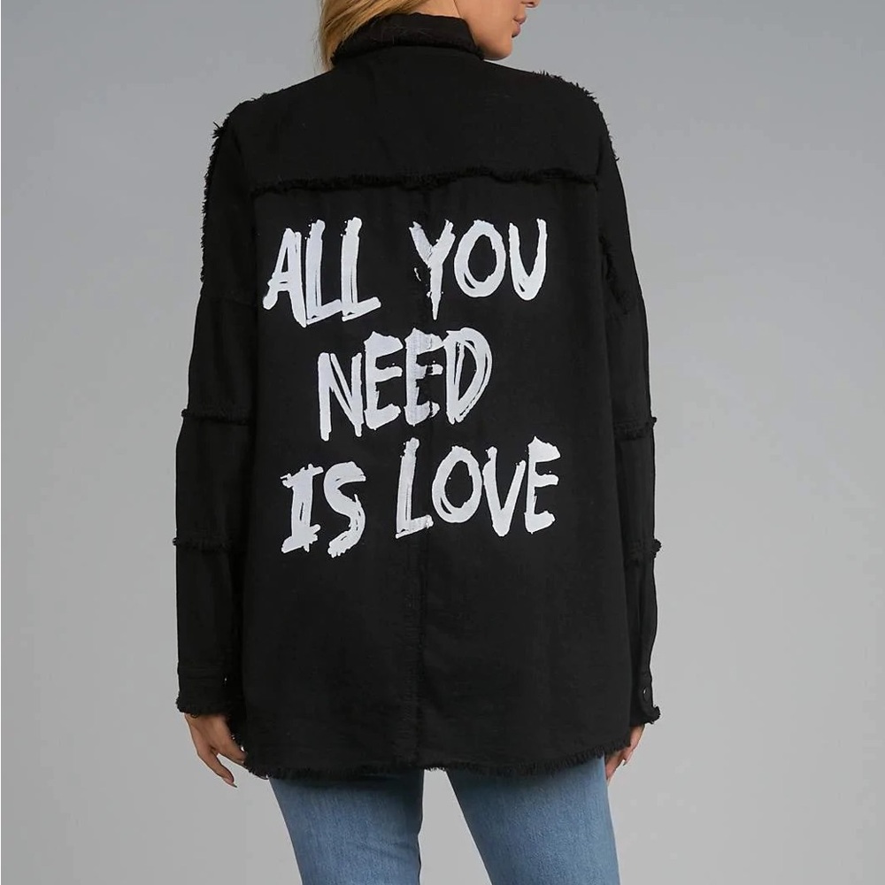 Elan Dawn Oversized Jacket “All You Need is Love” ♥️